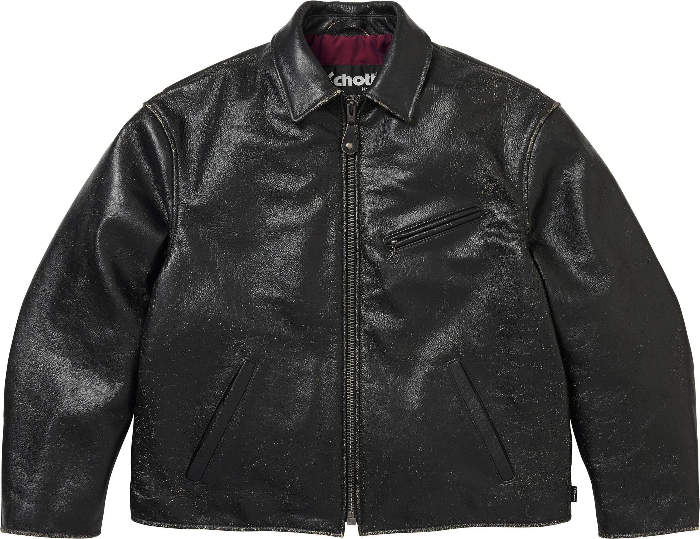 Supreme®/Schott® Distressed Leather Jacket view 2